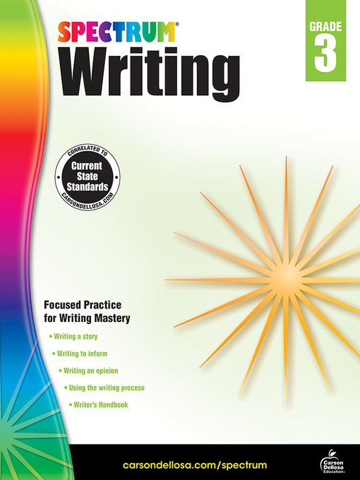 Cover image for Spectrum Writing, Grade 3